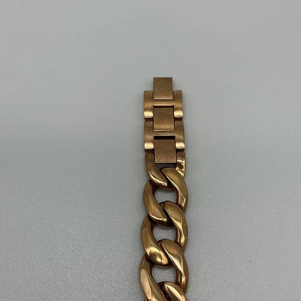Michael Kors Runway MK-3223G Womens Watch 41mm Rose Gold Tone New Battery 8